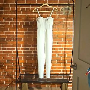 Delisy White Bandage Jumpsuit